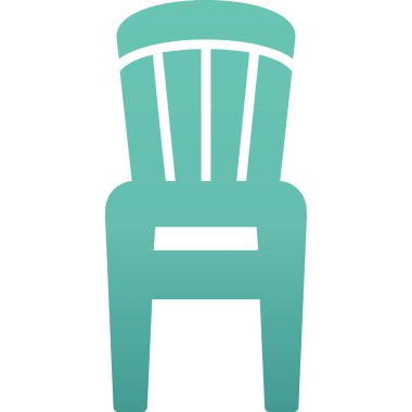 Sandalye. Web simgesi basit illüstrasyon 