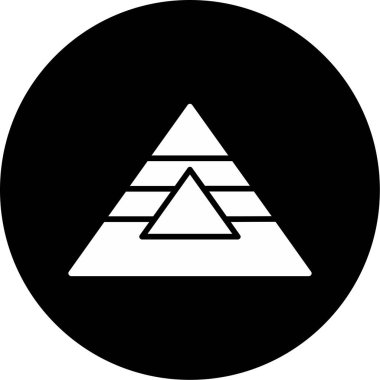 Üçgen işareti. Basit tasarım çizimi