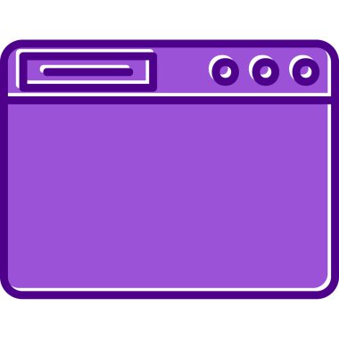 Tarayıcı. Web simgesi vektör illüstrasyonu