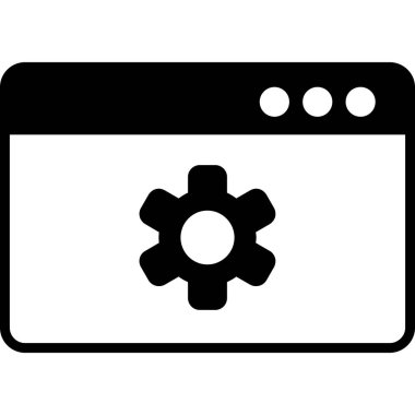 İçerik Yönetimi web simgesi vektör illüstrasyonu