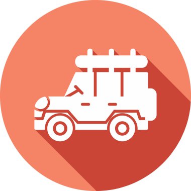 Safari cipi. Web simgesi basit illüstrasyon 