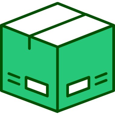 Paket, dağıtım simgesi vektör illüstrasyonu 