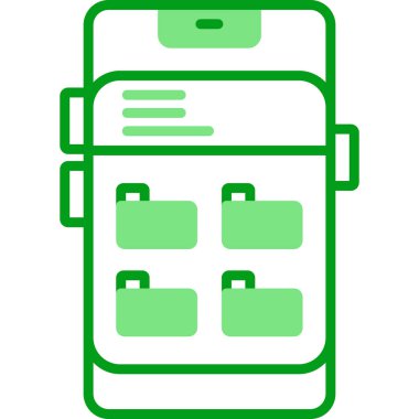 Dizin Yönetimi. Web simgesi basit illüstrasyon              