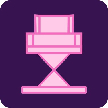 Yönetici Koltuğu simgesinin vektör illüstrasyonu           