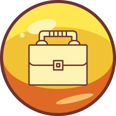 Evrak Çantası'nı web simge vektör çizim