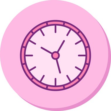 Saat simgesi, vektör illüstrasyonu basit tasarım