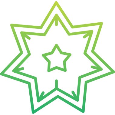 yıldız web simgesi basit illüstrasyon 