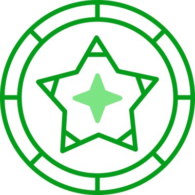 yıldız web simgesi basit illüstrasyon 