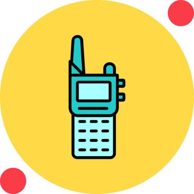 Walkie talkie simgesinin vektör çizimi