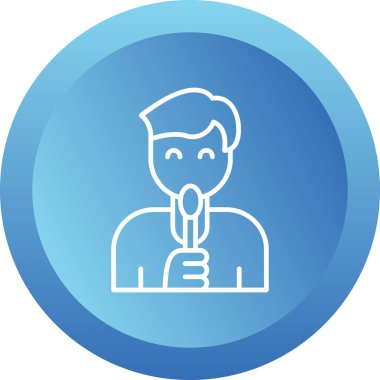 Panicon yalıyorum. vektör illüstrasyonu 