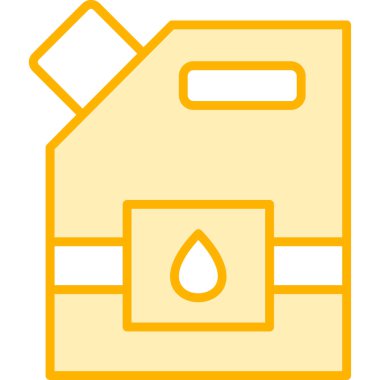 Yakıt. Web simgesi basit illüstrasyon