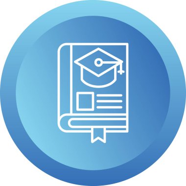 Eğitimin vektör illüstrasyonu modern simge 