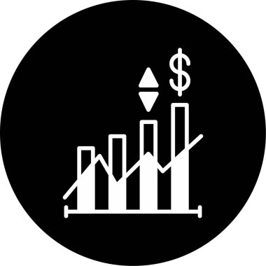 fiyat çizgisi düz vektör simgesi 