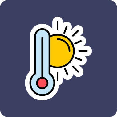  yüksek sıcaklık vektör simgesi