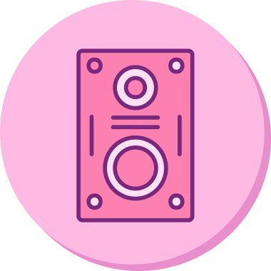 hoparlör basit vektör illüstrasyonu