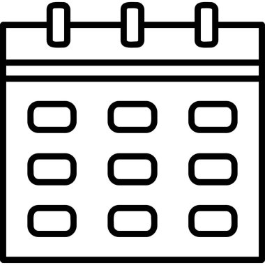 Takvim web simge vektör çizim