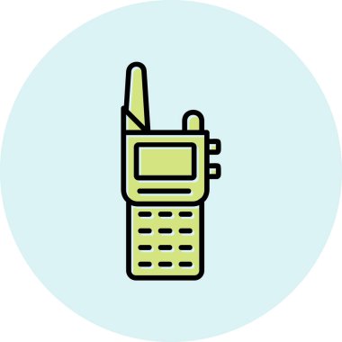 Walkie talkie simgesinin vektör çizimi