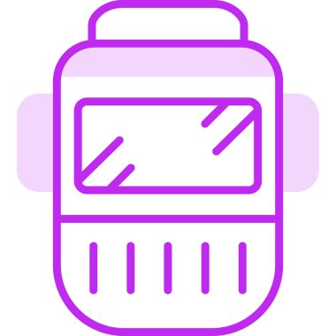 Kaynak maskesi. Web simgesi basit illüstrasyon                   