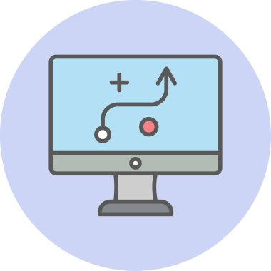 Strateji Simgesi Vektör illüstrasyonu 