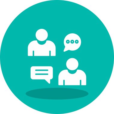 sohbet simgesi, vektör illüstrasyonu basit tasarım