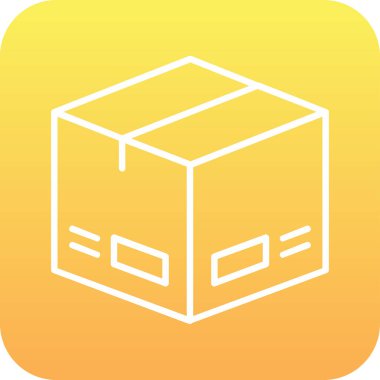 Paket, dağıtım simgesi vektör illüstrasyonu 