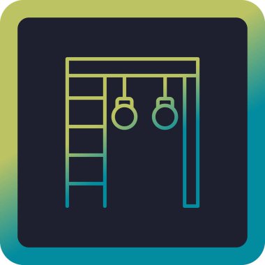 Spor Salonu Çubukları web simgesi, vektör illüstrasyonu 