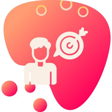 Amaç ağ simgesi vektör illüstrasyonu