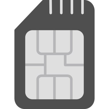 Sim Kart web simgesi, vektör illüstrasyonu