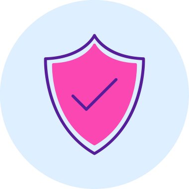 kalkan simgesi web basit illüstrasyon