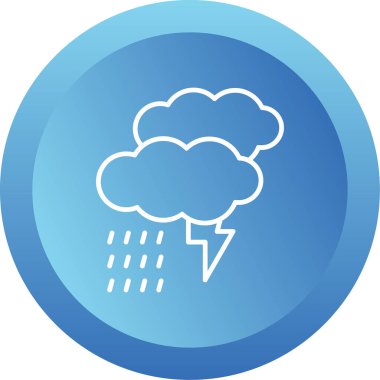 Fırtına web simgesi, vektör çizim 