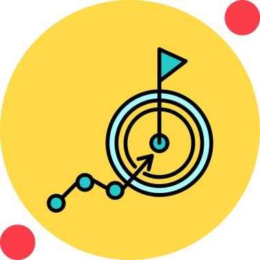 goal icon, vector illustration simple design