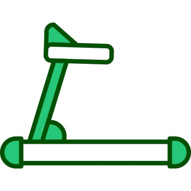 koşu bandı web simgesi, vektör çizim 