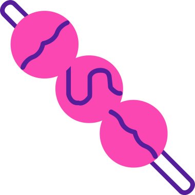 Dango web simgesi. Japon dango tatlıları vektör illüstrasyonu