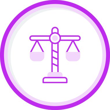 Vektör Tasarımı Adalet Simgesi Biçimi