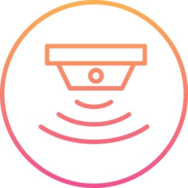 sensör simgesi, vektör illüstrasyonu basit tasarım