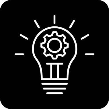 İnovasyon web simgesi basit illüstrasyon 