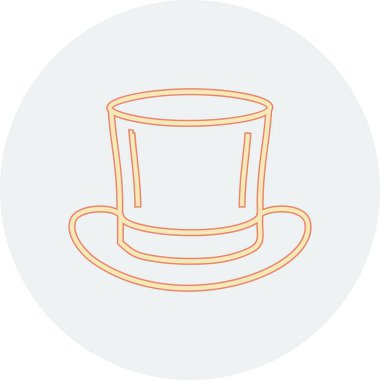 Sihirli Şapka web simgesi, vektör illüstrasyonu 