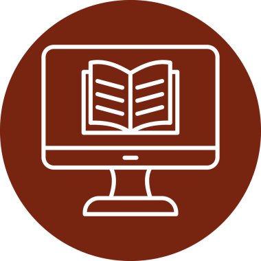 Özel ders. Web simgesi basit illüstrasyon