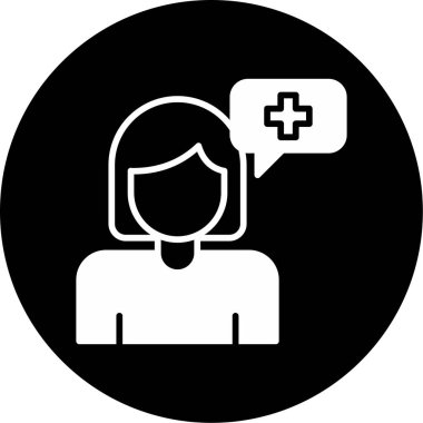 Pozitif Düşünme simgesi, vektör illüstrasyonu 