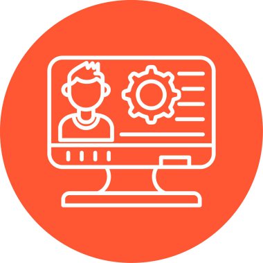 Web simgesi basit illüstrasyon ayarlanıyor