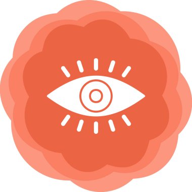 vizyon. Web simgesi basit illüstrasyon