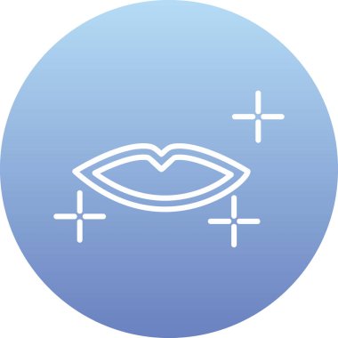 Kadın dudakları, makyaj vektörü illüstrasyonu 