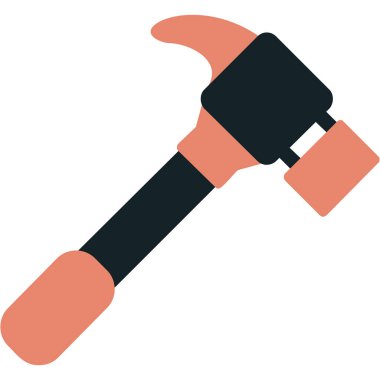 Çekiç ağı simgesi, basit vektör illüstrasyonu 