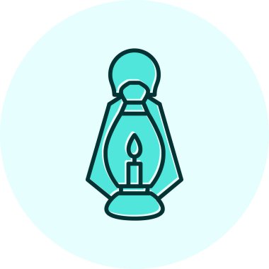 Bir fener ağ simgesinin vektör illüstrasyonu