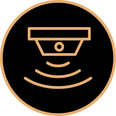 sensör simgesi, vektör illüstrasyonu basit tasarım