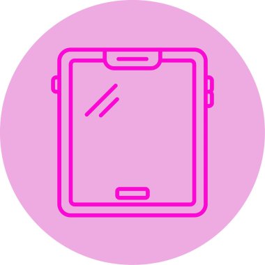 tablet. Web simgesi basit illüstrasyon 