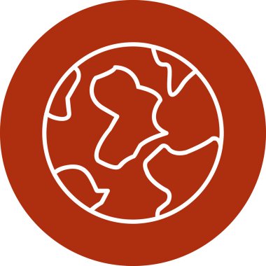 Toprak. Web simgesi vektör illüstrasyonu 