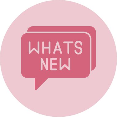 Yeni metin web simgesi, vektör illüstrasyonlu konuşma balonu