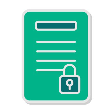 belge dosya simgesi düz biçimli 