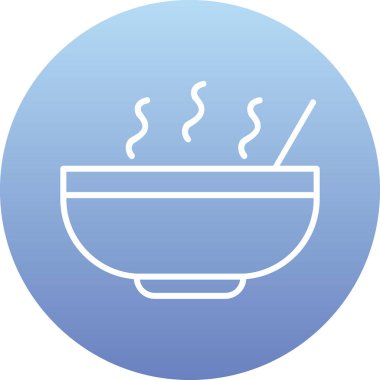 Kase çorba ağı basit illüstrasyon 
